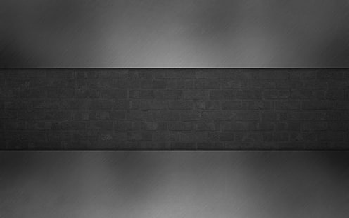 кафява бетонна стена, лента, тъмният фон, сив, стена, тухла, текстура, HD тапет HD wallpaper