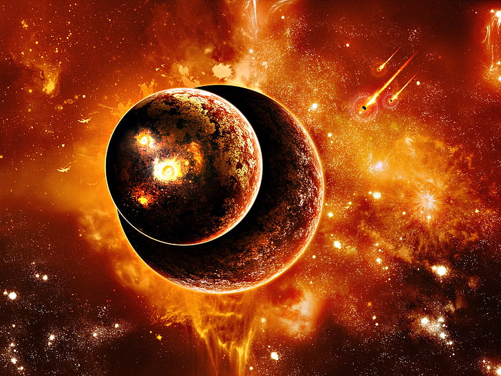 Pembakaran Planet, Planet, Pembakaran, Wallpaper HD