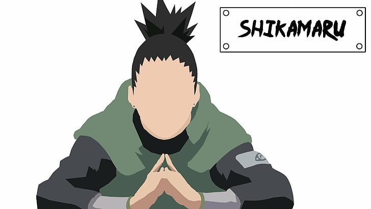 Anime, Naruto, Minimalista, Shikamaru Nara, HD papel de parede