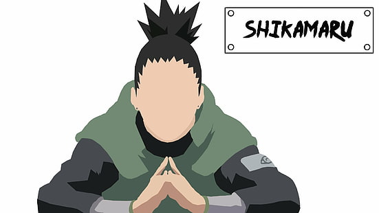 Anime, Naruto, Minimalist, Shikamaru Nara, HD wallpaper HD wallpaper