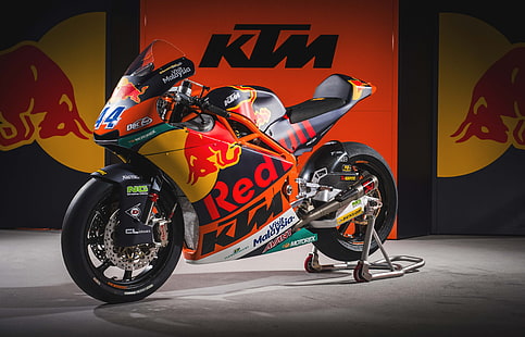 KTM Moto2, 2017, Race bike, MotoGP bike, 4K, HD wallpaper HD wallpaper