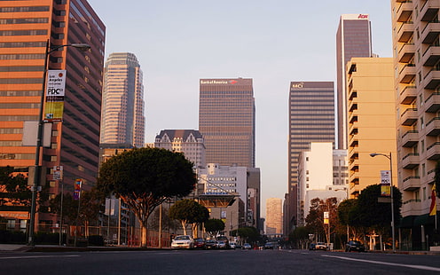 Los Angeles, Street, Street, California, Los Angeles, natura e paesaggi, Sfondo HD HD wallpaper