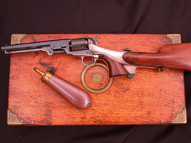 antique percussion pistol us colt navy 1851 shoulder stock 2000x1500  Aircraft Antique HD Art, HD wallpaper