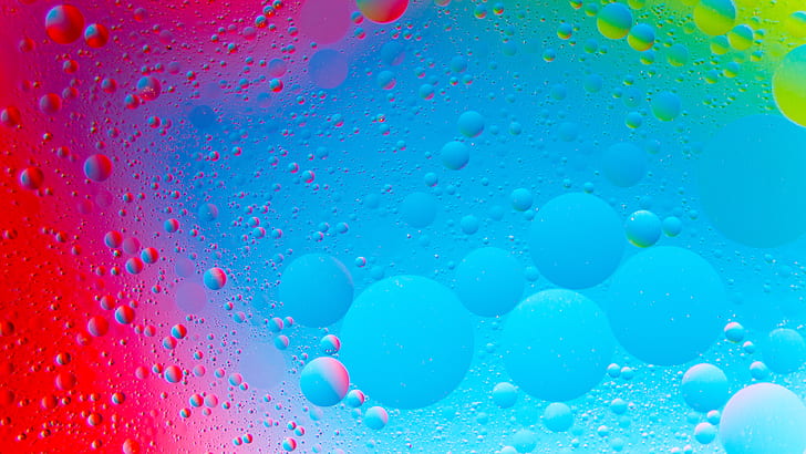 Circles, Bubbles, Colorful, 4K, HD wallpaper
