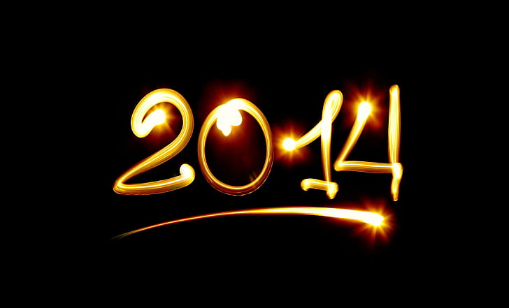 2014 New Year 3D Fireworks Art, new year, new year 2014, 2014, 3d, fireworks, HD wallpaper