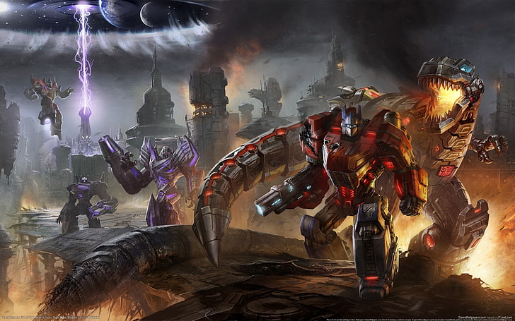 Transformers wallpaper, Transformers, Videospiele, Optimus Prime, Grimlock, HD-Hintergrundbild