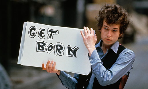 เสื้อเชิ้ตผู้ชายสีน้ำเงิน Bob Dylan นักดนตรีตำนาน, วอลล์เปเปอร์ HD HD wallpaper
