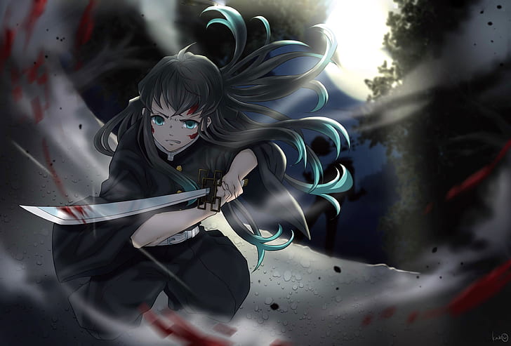 Anime, Demon Slayer: Kimetsu no Yaiba, Muichiro Tokito, HD wallpaper
