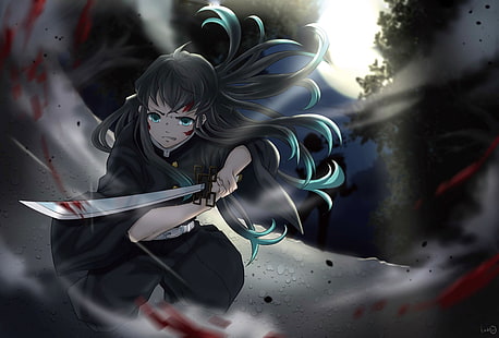  Anime, Demon Slayer: Kimetsu no Yaiba, Muichiro Tokito, HD wallpaper HD wallpaper