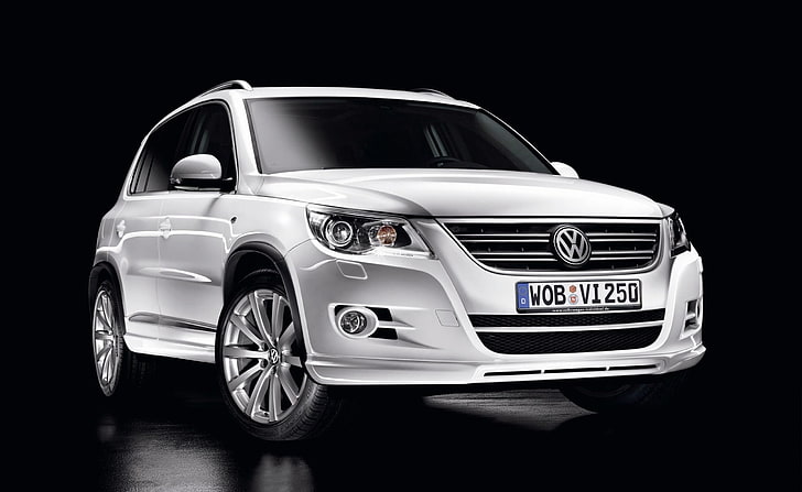 2010 Volkswagen Tiguan, white Volkswagen Tiguan SUV, Cars, Volkswagen, 2010, Tiguan, HD wallpaper