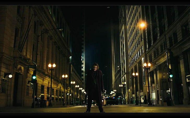 Heath Ledger, Joker, The Dark Knight, Wallpaper HD