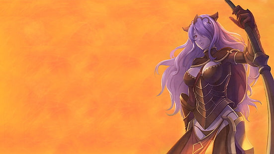 Emblema del fuoco, Camilla (emblema del fuoco), capelli viola, Sfondo HD HD wallpaper