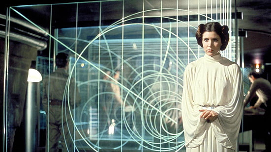 STAR Wars Princesa Leia Organa, filmes, Guerra nas Estrelas, Leia Organa, Carrie Fisher, falecida, HD papel de parede HD wallpaper