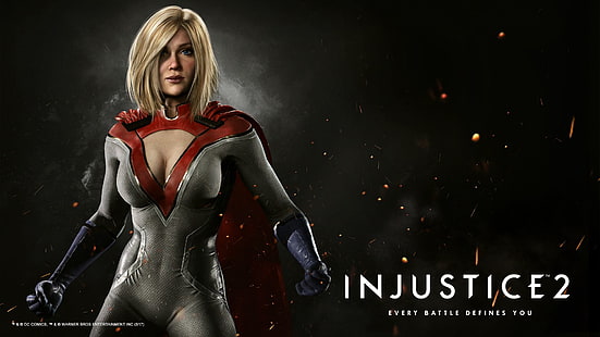 Injustice 2 цифровые обои, Injustice 2, DC Comics, Power Girl, HD обои HD wallpaper