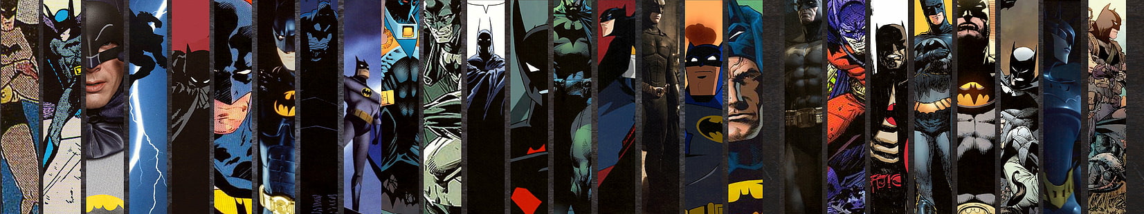 Бэтмен, герои, монитор, мульти, несколько, экран, тройной, HD обои HD wallpaper