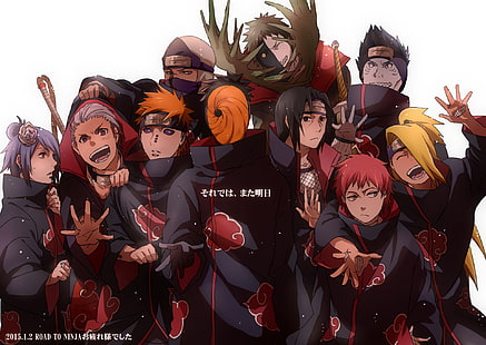 วอลเปเปอร์ Naruto Akatsuki, Anime, Naruto, Akatsuki (Naruto), Deidara (Naruto), Hidan (Naruto), Itachi Uchiha, Kakuzu (Naruto), Kisame Hoshigaki, Konan (Naruto), Obito Uchiha, Pain (Naruto), Sasori (Naruto ), เซ็ตสึ (นารูโตะ), วอลล์เปเปอร์ HD HD wallpaper