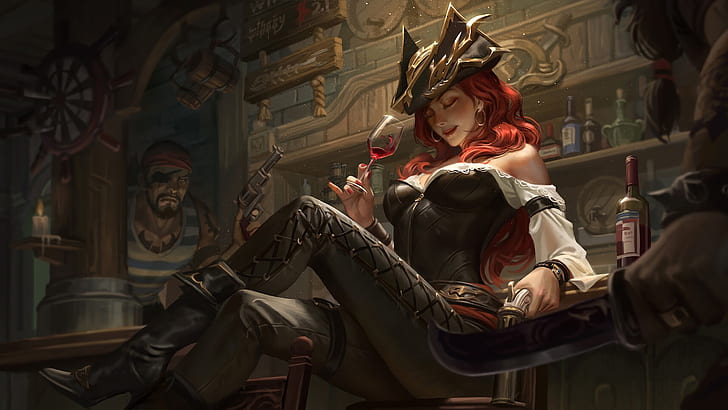 Gra wideo, League Of Legends, Miss Fortune (League Of Legends), Tapety HD