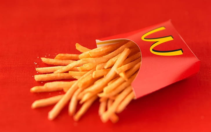 Ymmy Fries、mc donalds french fries、ymmy、fast、nice、food、beautiful、3d and abstract、 HDデスクトップの壁紙
