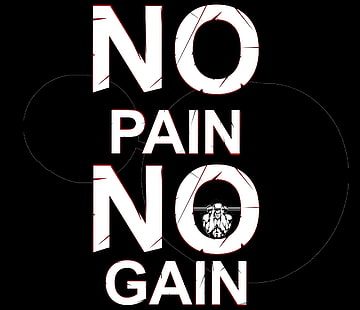 no pain no gain poster, pain, workout, gym, gain, HD wallpaper HD wallpaper