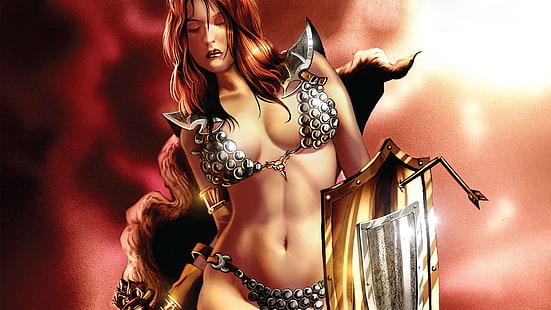 Comics, rote Sonja, HD-Hintergrundbild HD wallpaper