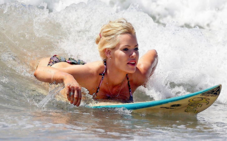 Surfer Girl Nature People Entertainment Hd Wallpaper 1899694, HD тапет