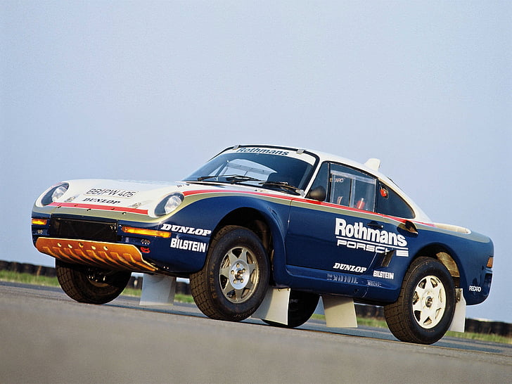 1986, 959, Dakar, campo a través, París, Porsche, carrera, carreras, Fondo de pantalla HD