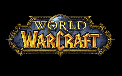 Logo WoW, world of warcraft, Sfondo HD HD wallpaper
