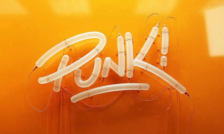 Punk, 3D letters, Typography, HD, HD wallpaper | Wallpaperbetter