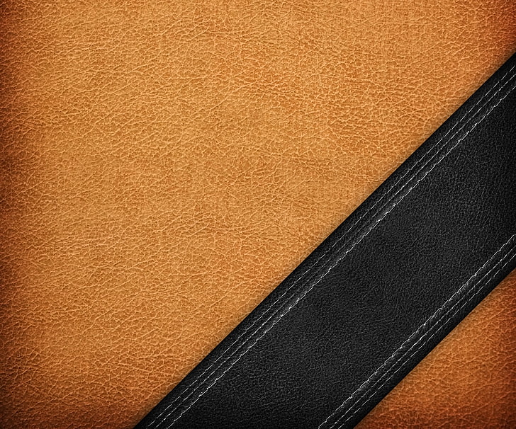 Texture, leather, brown, black, skin, HD wallpaper