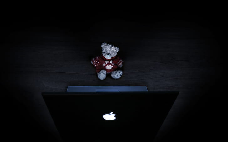 Teddybear Mac, teddybear, Fond d'écran HD