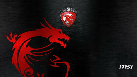 дракон, игровая серия, MSI, красный, HD обои HD wallpaper