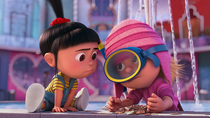 Despicable Me, Despicable Me 2, Agnes (Despicable Me), Edith (Despicable Me), Tapety HD