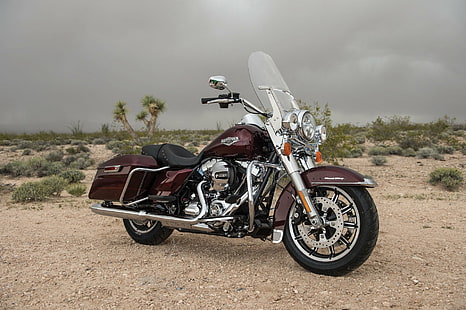 Harley-Davidson, rei da estrada de Harley-Davidson, bicicleta, motocicleta, HD papel de parede HD wallpaper