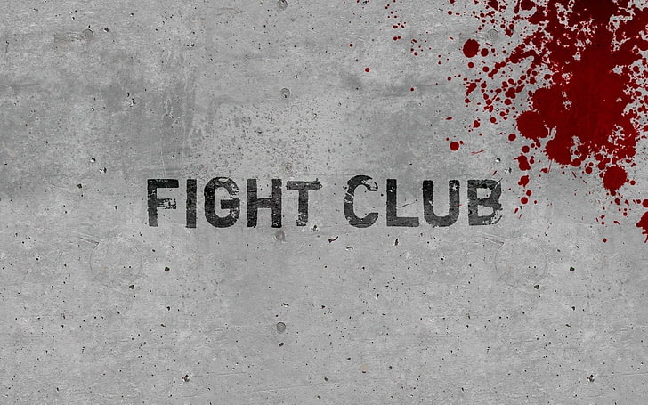 Fight Club Text, Filme, Fight Club, Blut, Typografie, Grunge, HD-Hintergrundbild