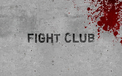 Tekst Fight Club, filmy, Fight Club, krew, typografia, grunge, Tapety HD HD wallpaper