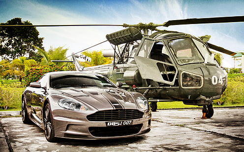 James Bond Aston Martin DBS V12, James Bond arabası, Aston Martin DBS, HD masaüstü duvar kağıdı HD wallpaper