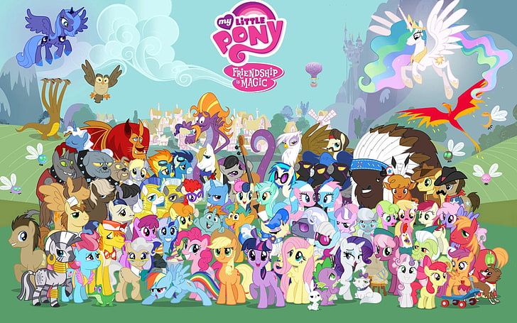 خلفية My Little Pony ، برنامج تلفزيوني ، My Little Pony: الصداقة هي السحر ، My Little Pony، خلفية HD