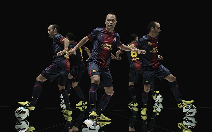 Andrés Iniesta, futbolista español, FC Barcelona, ​​4K, Fondo de pantalla HD
