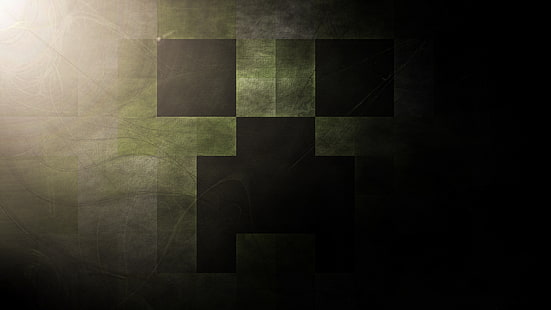 black minecraft wallpaper, the game, minecraft, creeper, mob, HD wallpaper HD wallpaper