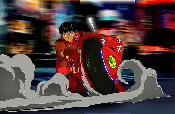 japão akira knight motor ficção científica anime motocicletas kaneda 1500x974 Anime Akira HD Art, japão, Akira, HD papel de parede