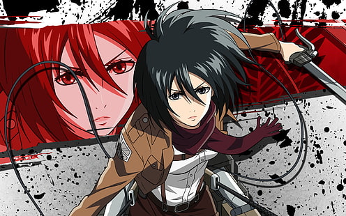 Anime, Attack On Titan, Mikasa Ackerman, Shingeki No Kyojin, Sfondo HD HD wallpaper