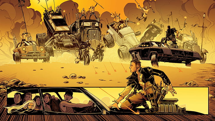 Movie, Mad Max: Fury Road, Imperator Furiosa, Max Rockatansky, HD wallpaper