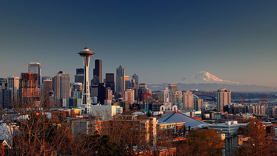 city, Seattle, HD wallpaper HD wallpaper