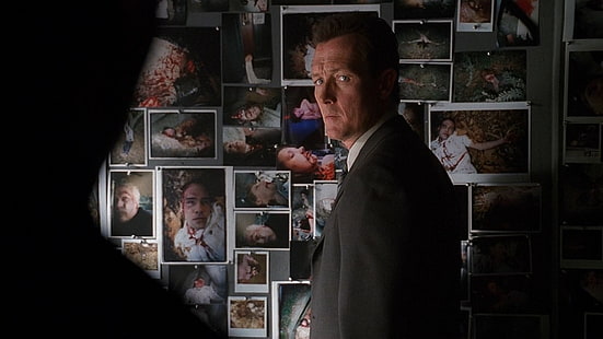 polo negro para hombre, The X-Files, Robert Patrick, John Doggett, Fondo de pantalla HD HD wallpaper