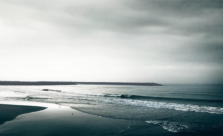 fotografia, natureza, agua, mar, praia, costa, HD papel de parede