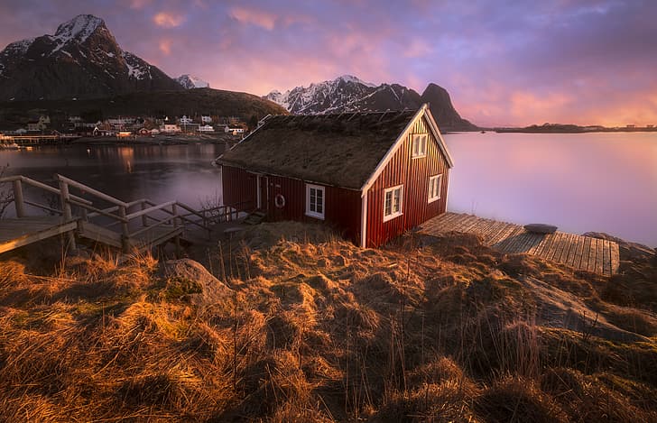 노르웨이, Pure, Lofoten, arctique, HD 배경 화면