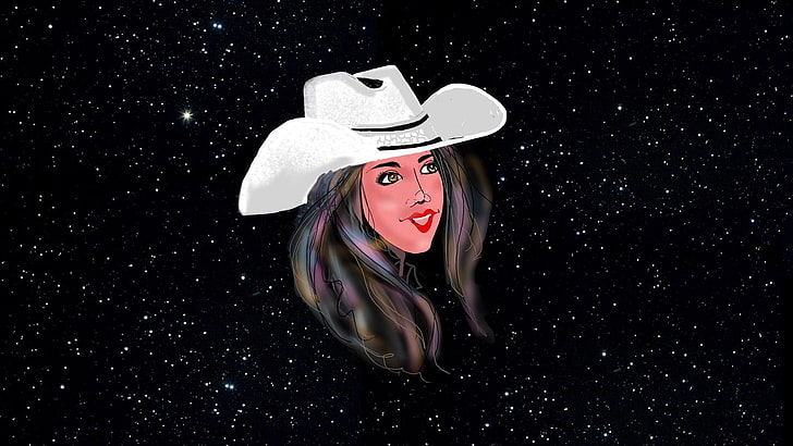 Cowgirl Constellation., Estrellas, mujer, sombreros, vaquera, rancho,  diversión, Fondo de pantalla HD | Wallpaperbetter