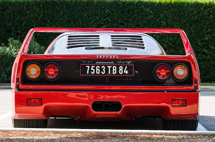 Ferrari, F40, supercarros, vermelho, carro, HD papel de parede