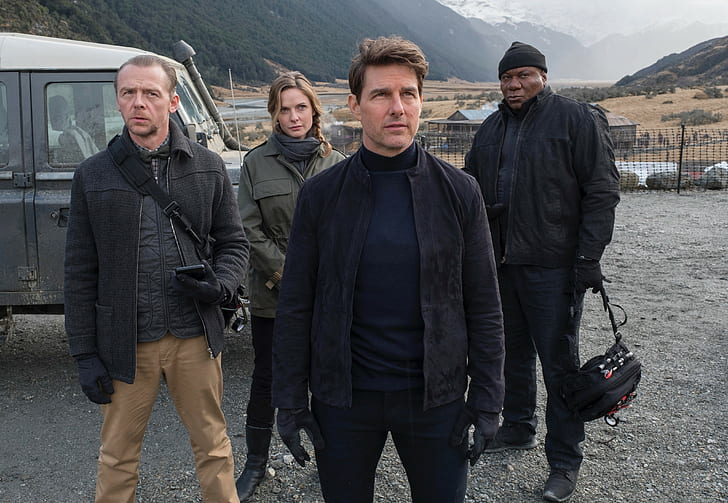 Tom Cruise, Ving Rhames, Simon Pegg, Mission: Impossible - Fallout, 4K, Rebecca Ferguson, HD wallpaper