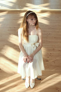 Olesya Kharitonova, modell, rödhårig, HD tapet HD wallpaper